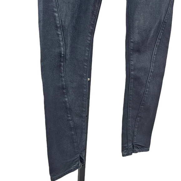 G-Star Raw Womens Jowsie 3D Mid Slim Jeans Size 27 Coated Waxed Denim NWT - Picture 7 of 12
